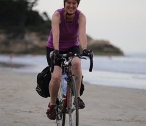 Sarah on Plage de Suzac