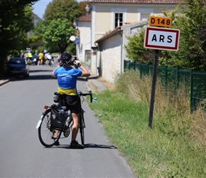 Lester taking Ars picture to add to his collection od interesting signs around the world