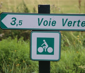 It was welled signed, a former railway path with a good surface