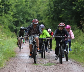 Christopher and Richard Harvey along the Carentan Cyclepath