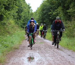 Ellie and Ian Carter along the Carentan Cyclepath