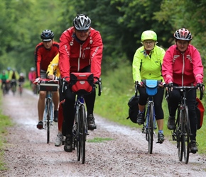 Robert and Sarah Harvey along the Carentan Cyclepath