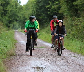 Anne-Lise and Francis along the Carentan Cyclepath