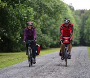 Sarah and Robert Harvey leaves Chateau de Perron