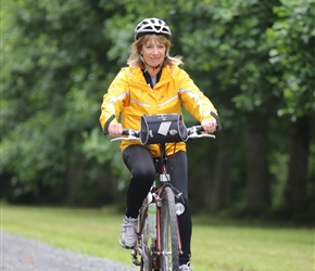 Fiona leaves Chateau de Perron