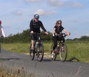 Charlotte, Wendy and Fiona near Carentan