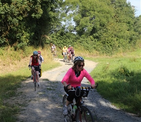 Fiona on the track back to Carentan