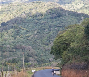 Fresh tarmac, Dianne descends