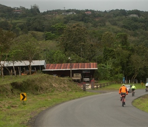 Descending from Nuevo Arenal