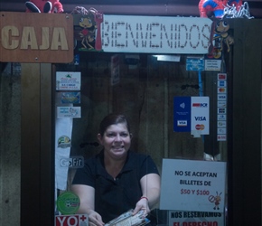 Evening meal cashier at Monteverde