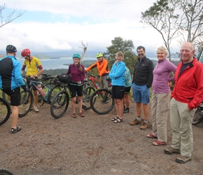 Start at viewpoint overlooking Lake Arenal