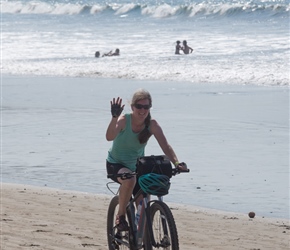 Sarah on Conchal beach 