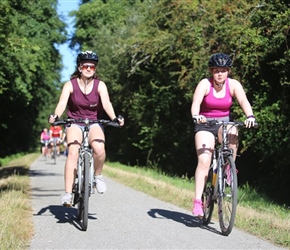 Sophie and Poppy Pinkerton on Cyclepath