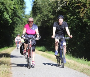 Pauline and Daniel on Cyclepath