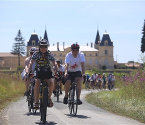 Carrie and Mike and Chateau near Bordeaux