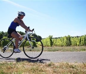 Ruby Evans on cyclepath