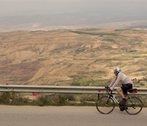 Tim and Mel head along the escarpment close to Mount Nebo