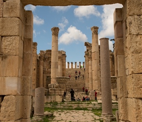 Steps leading up to the Temple of Artemis, dedicated to the patron god of the city. Dismantled to build churches