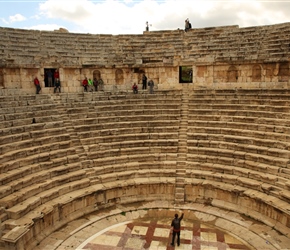 Mamhood lectures the attendees (us) at the Southern Ampitheatre