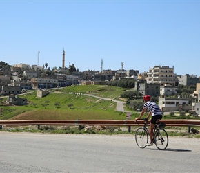 Martin approaches Dhiban, at the bottom of the descent