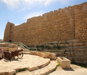 Moat and entrance at Kerak Castle