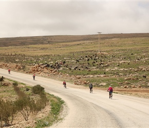 Heading away from Shawbak Castle, passing another goat herd