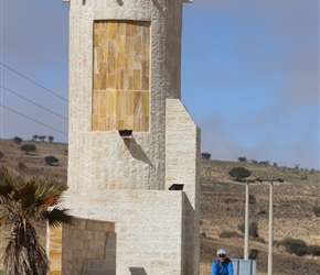 These columns either side of the Kings Highway marked the top of the climb. Simon arrives