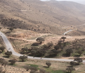 Descending to Little Petra