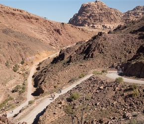 Descending the hairpin