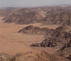 Descending Um Addami mountain