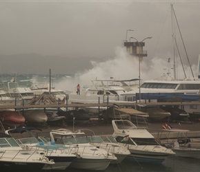 Storm on the Red Sea. Locals had seen nothing like it. Needless to say snorkeling was cancelled