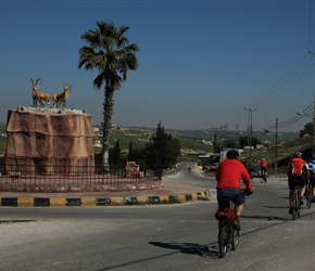 Interesting subject matter for a roundabout centerpiece, yes more goats