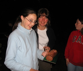 Hannah and Elaine Matthews at the last night BBQ