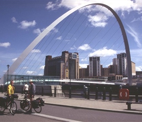 Rob and Patrick in Newcastle before we took the ferry to Bergen