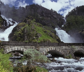 Double waterfalls