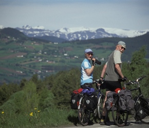 Bill and Ruth on climb to Beitostolen