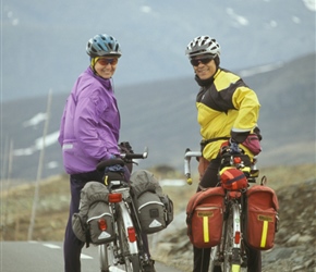 John and Wendy Sutton north of Valdresflya