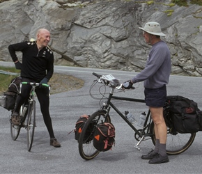 Patrick and Pete on Sognafjellet road