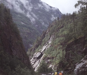 Cycling down Jostedalen Valley