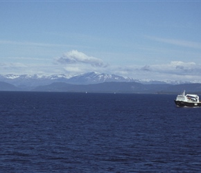 Norwegian Mountains from the North Sea Ferry