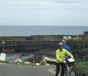 Jennifer wheeling out of Craster