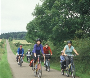 John, Elaine, Clare and Anne leaving Doxford