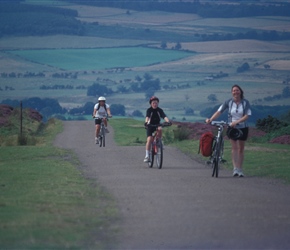 Adele, Jonathan and Janice near the top of the climb