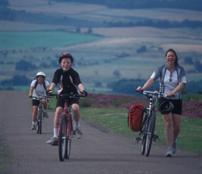 Adele, Jonathan and Janice near the top of the climb