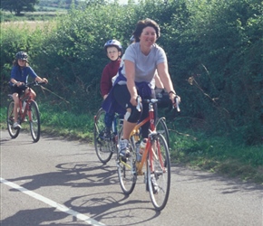 Elaine towards Alnwick as James looks on