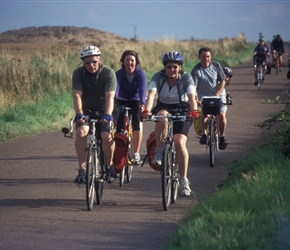 Malcolm, Elaine, Janice and Andy return from Alnwick Castle