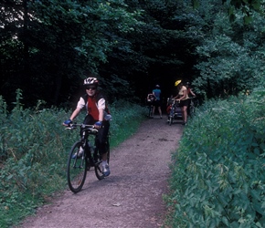 Jonathan Mitchell on the track to Ripley Castle