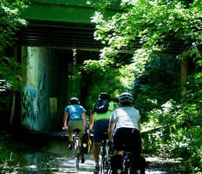 Returning along the cycle path