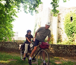 Douglas and Francis at Château fort de Pirou