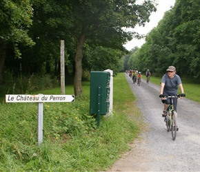 Jane exits Chateau de Perron